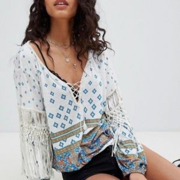 Free People Tops - NWT Free People Macra Maze me top